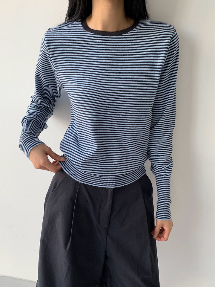 Soft Stripe Knit Tee by Cover for Women - view 2