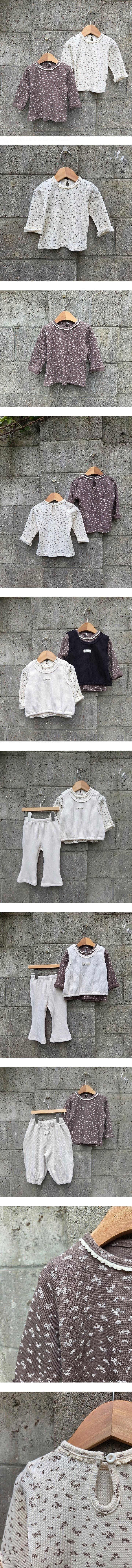 Torchon Waffle Floral Tee by Dazzling for Child - view 1