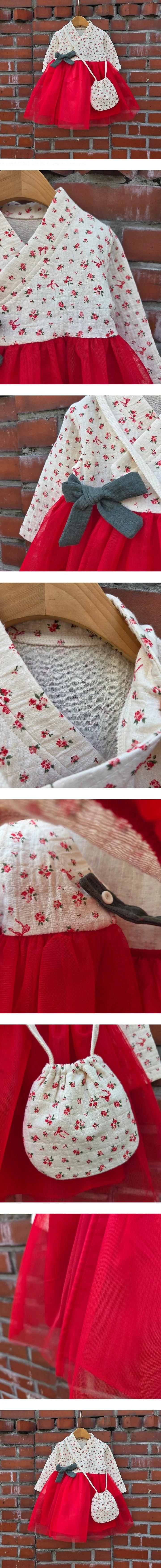 Rose Hanbok Set (Pouch Included) by Dazzling for Child - view 1