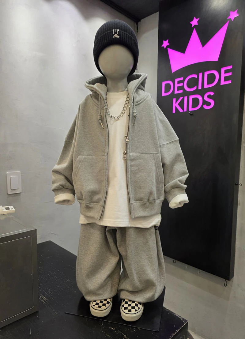 Twin Loose Hood Zip-up by Decide Kids for Child - view 2
