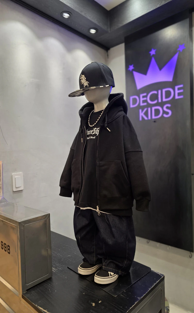 Twin Loose Hood Zip-up by Decide Kids for Child - view 6