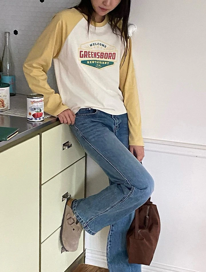 Green Raglan Tee by Diana for Women - view 3