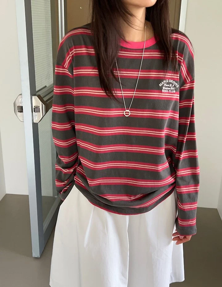 Mayple Stripe Tee by Diana for Women - view 2