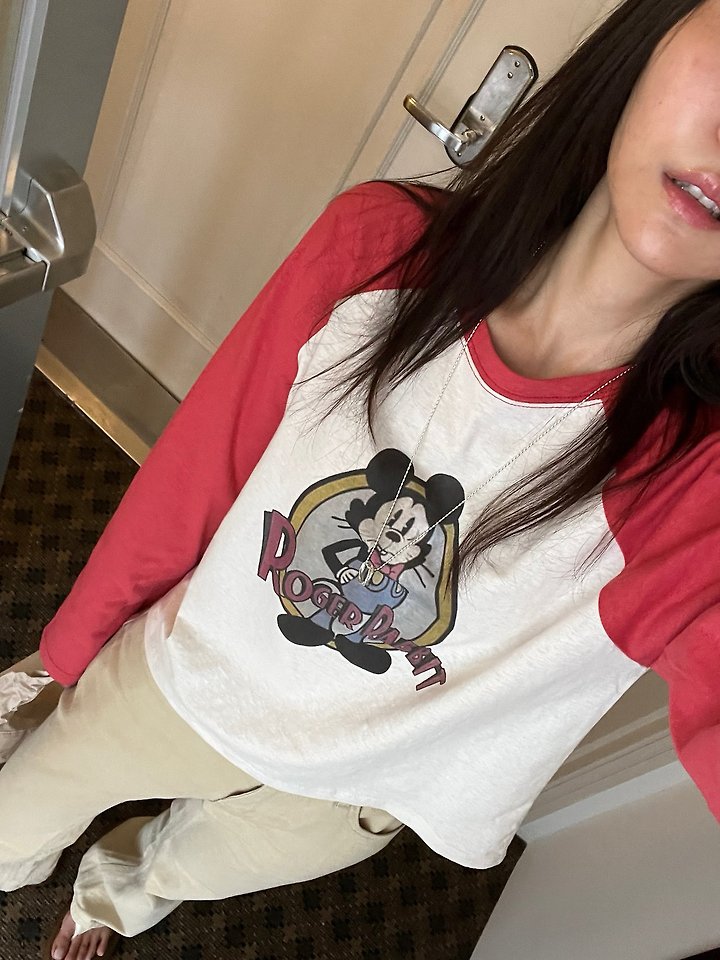 Rabbit Raglan Tee by Diana for Women - view 6