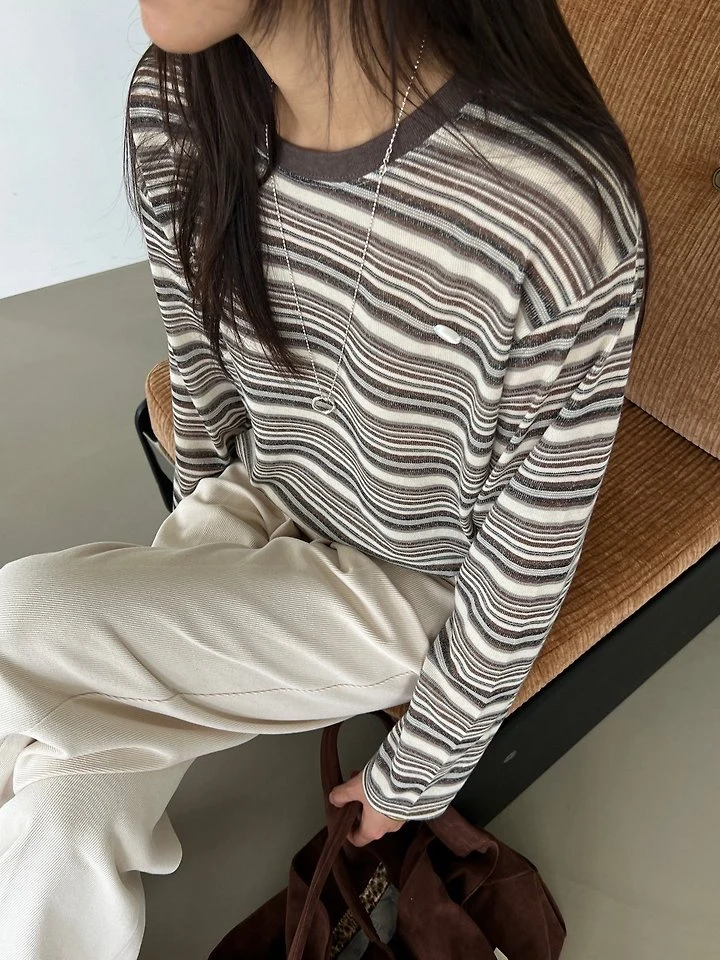Knit Stipe Tee by Diana for Women - view 1