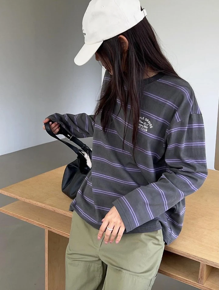 Mayple Stripe Tee by Diana for Women - view 7