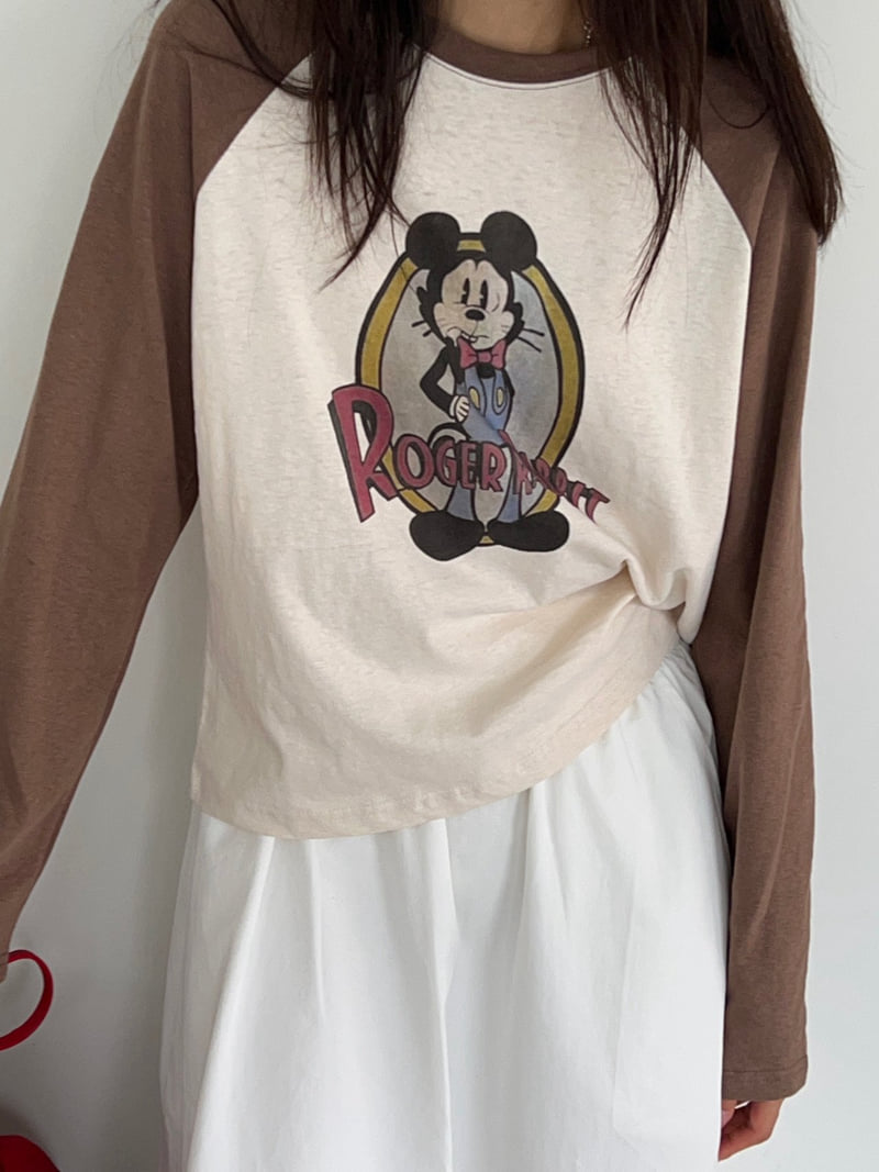 Rabbit Raglan Tee by Diana for Women - view 4