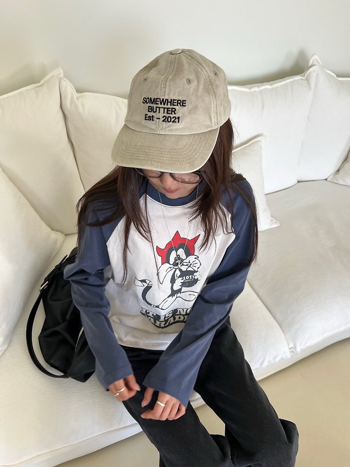 Devil Cat Raglan Tee by Diana for Women - view 7