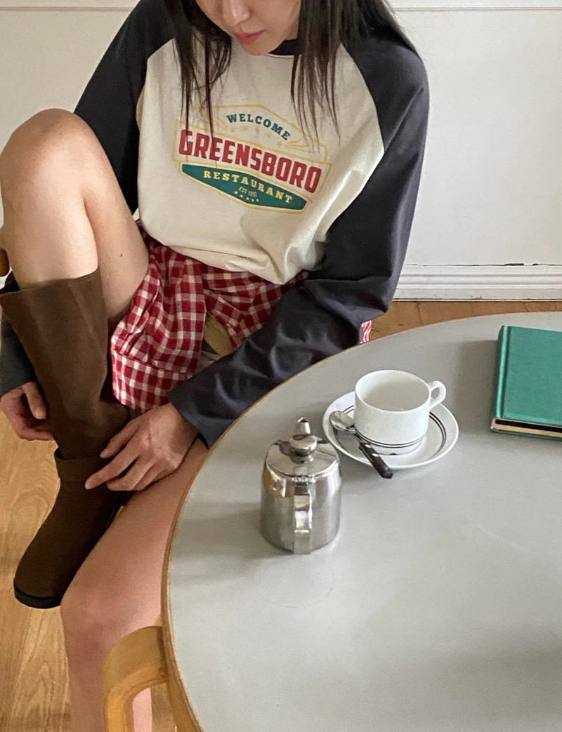 Green Raglan Tee by Diana for Women - view 2