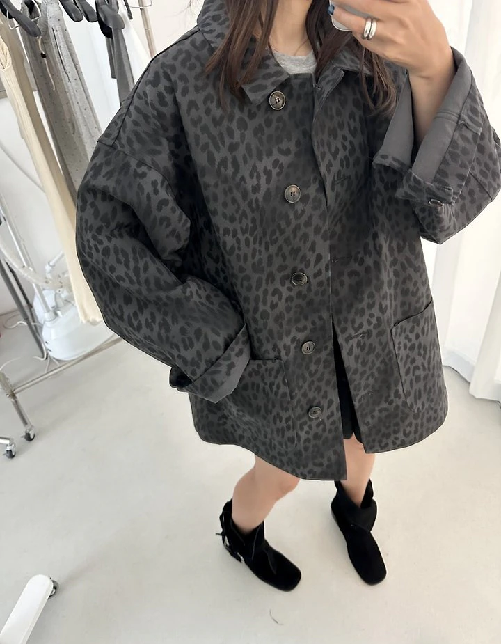 Leopard Cotton Jacket by Dress U for Women - view 10
