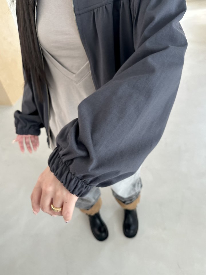 Shirring Band Zip-Up by Dress U for Women - view 7