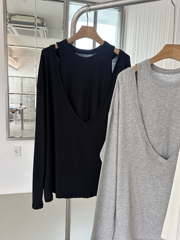Moment Deep V-Neck Tee by Dress U for Women - view 1
