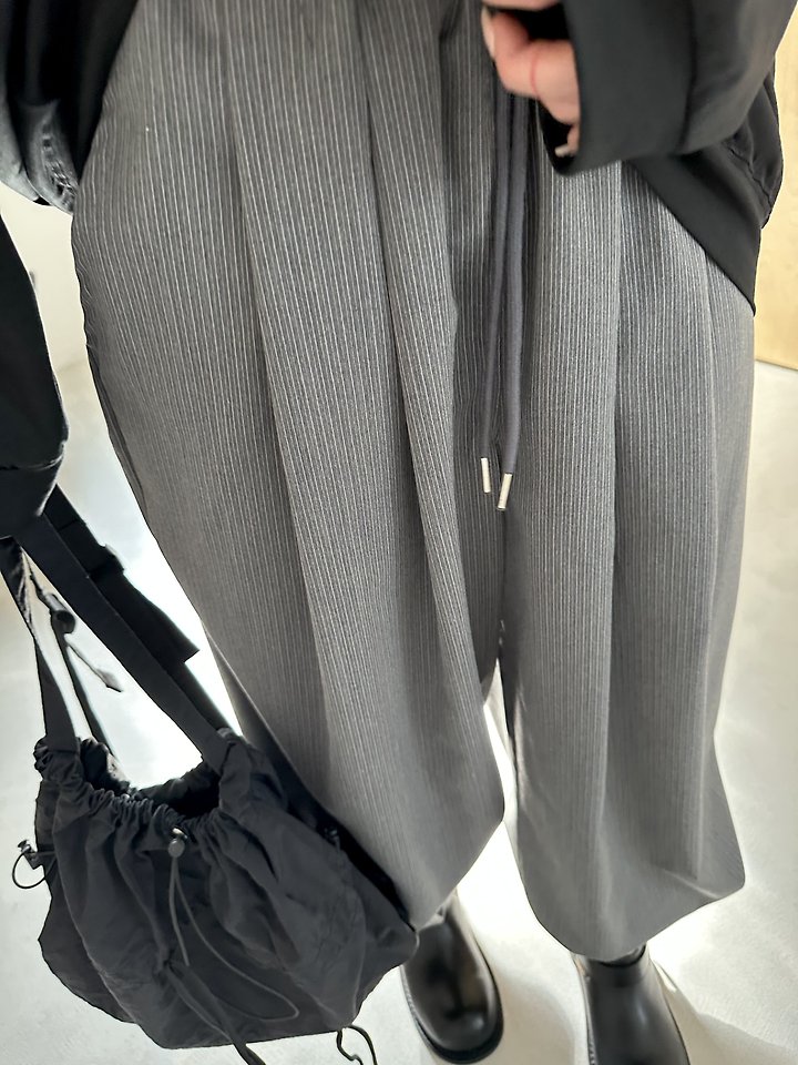 Striped Wide Pintuck Pants by Dress U for Women - view 4