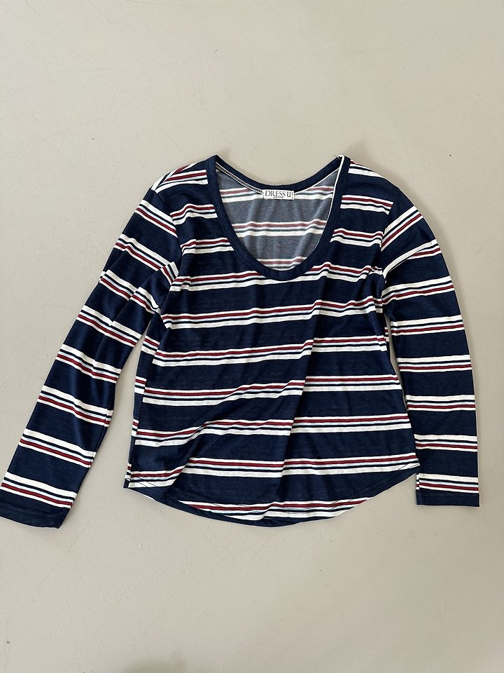 Hadden U-Neck Striped Tee by Dress U for Women - view 11
