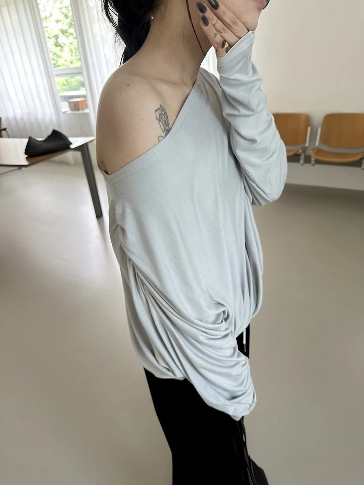 Cozy Shirring Tee by Dress U for Women - view 7