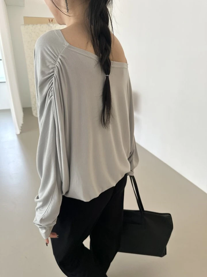 Cozy Shirring Tee by Dress U for Women - view 11