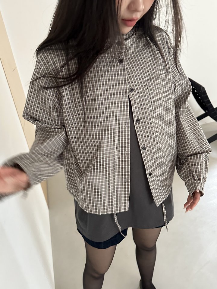 Check Hooded Shirt by Dress U for Women - view 11