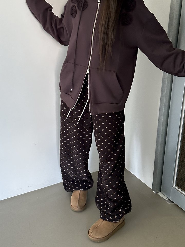 Mini Heart Fleece Pants by Dress U for Women - view 3