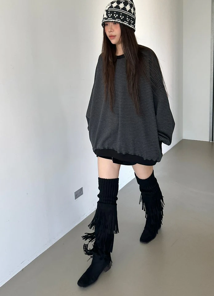Striped Sweet Sweatshirt by Dress U for Women - view 1