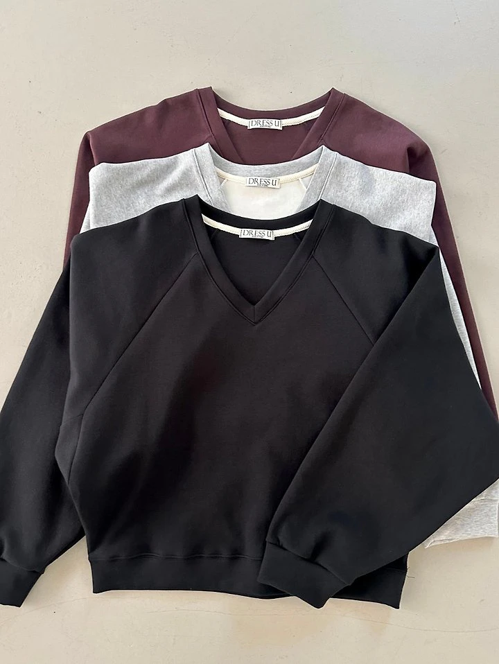 Raglan V Sweatshirt by Dress U for Women - view 12