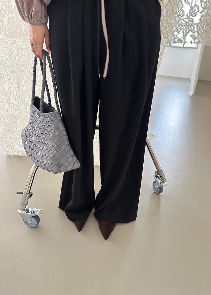 Pintuck Wide Pants by Dress U for Women - view 2