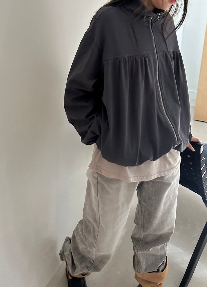 Shirring Band Zip-Up by Dress U for Women - view 5