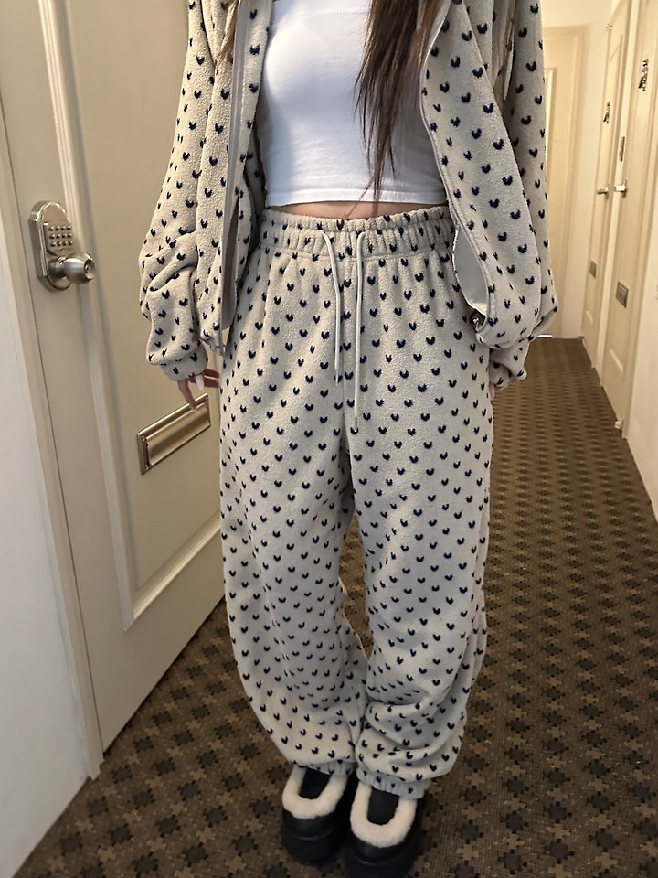 Mini Heart Fleece Pants by Dress U for Women - view 2