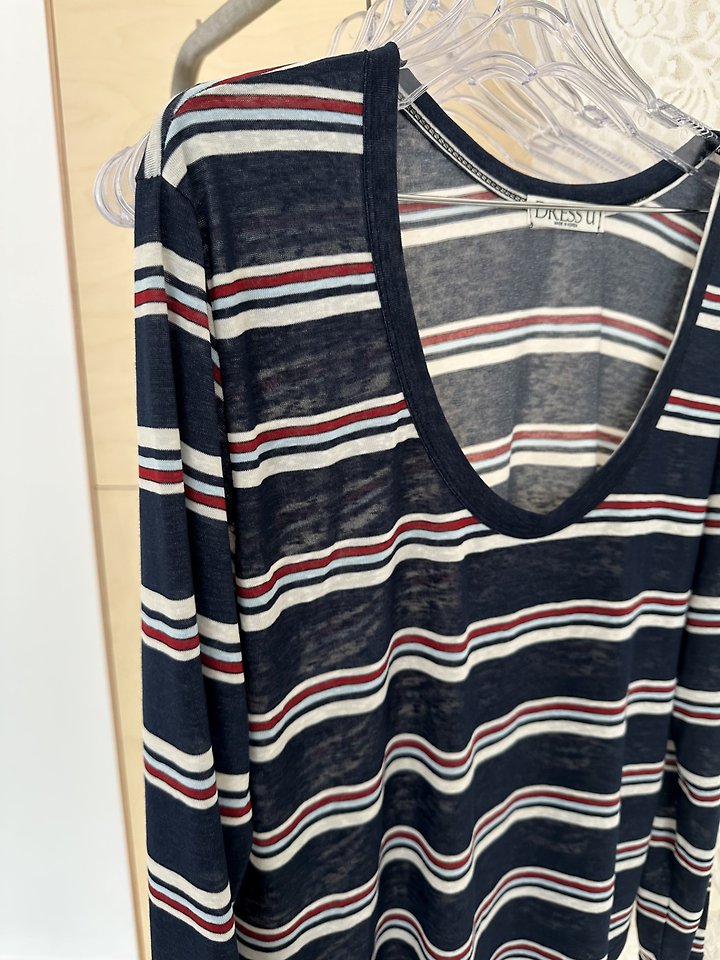 Hadden U-Neck Striped Tee by Dress U for Women - view 8