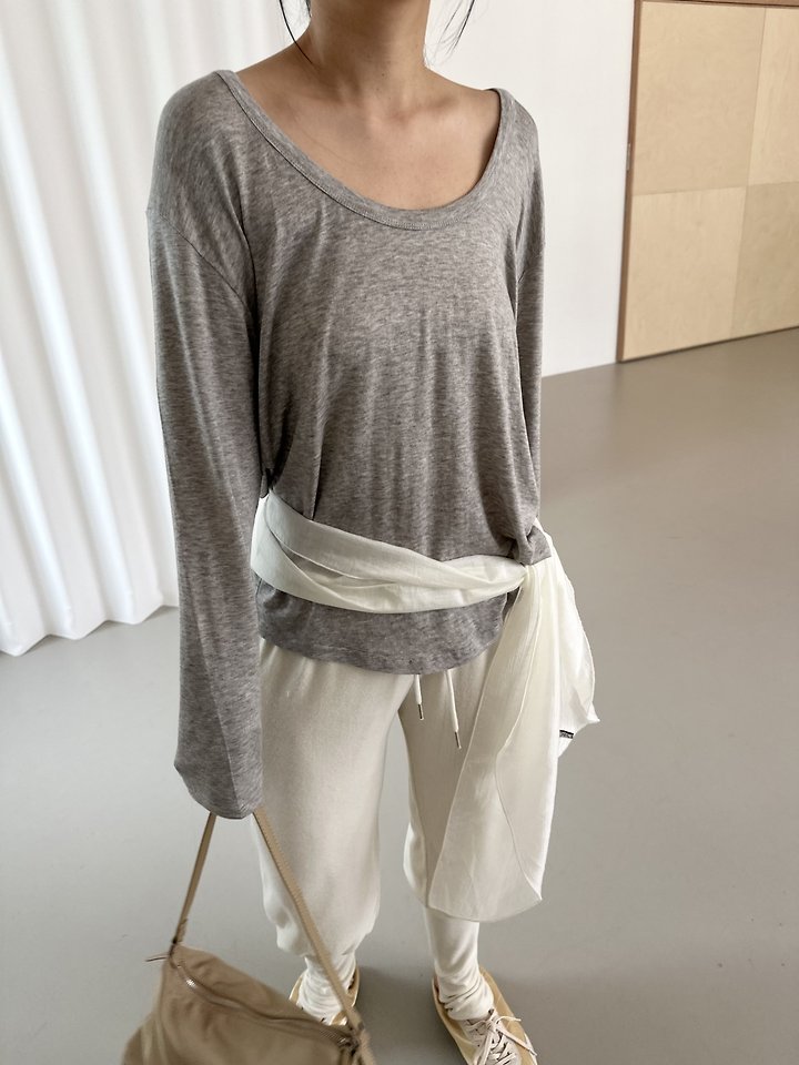 Hadden U-Neck Sleeve Tee by Dress U for Women - view 7