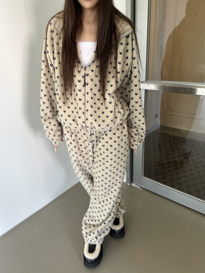 Mini Heart Fleece Jacket by Dress U for Women - view 11