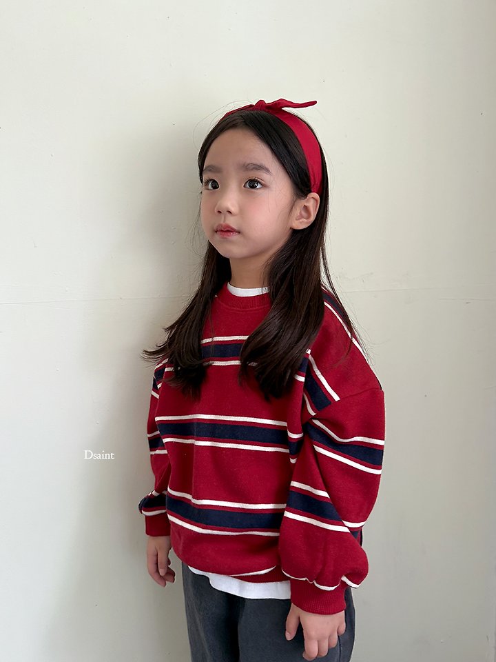 Spaced Striped Sweatshirt by Dsaint for Child - view 11