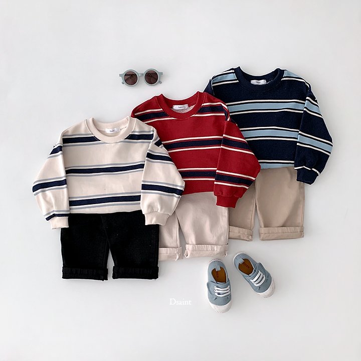 Spaced Striped Sweatshirt by Dsaint for Child - view 3
