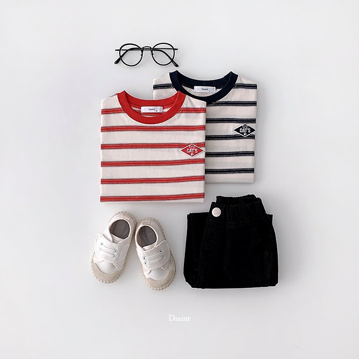 Cats Striped Tee by Dsaint for Child - view 7