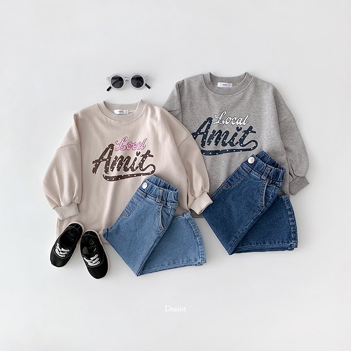 Poom Poom Bootcut Denim Pants by Dsaint for Child - view 8