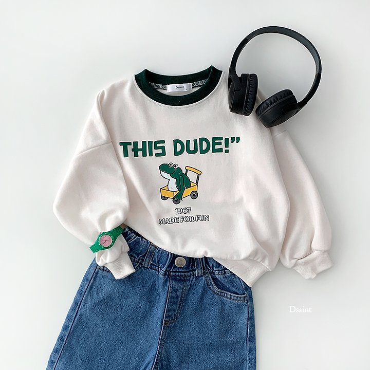 Dudi Frog Sweatshirt by Dsaint for Child - view 7