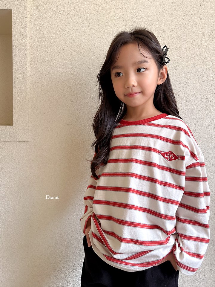 Cats Striped Tee by Dsaint for Child - view 10