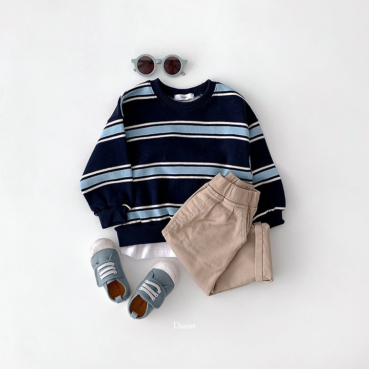Spaced Striped Sweatshirt by Dsaint for Child - view 7