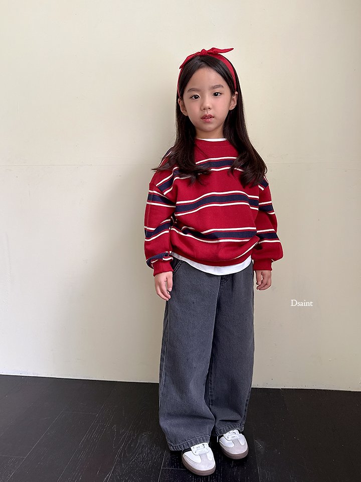 Spaced Striped Sweatshirt by Dsaint for Child - view 10