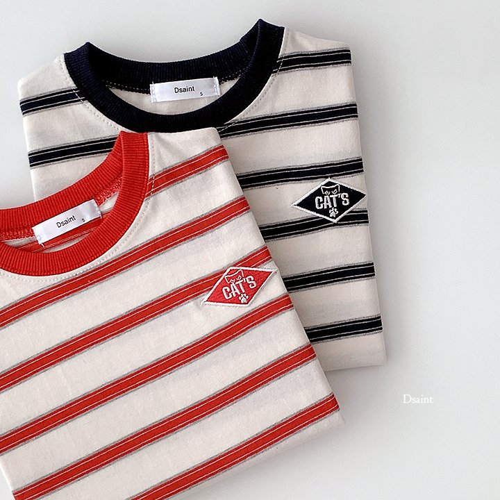 Cats Striped Tee by Dsaint for Child - view 1