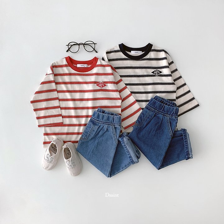 Cats Striped Tee by Dsaint for Child - view 5