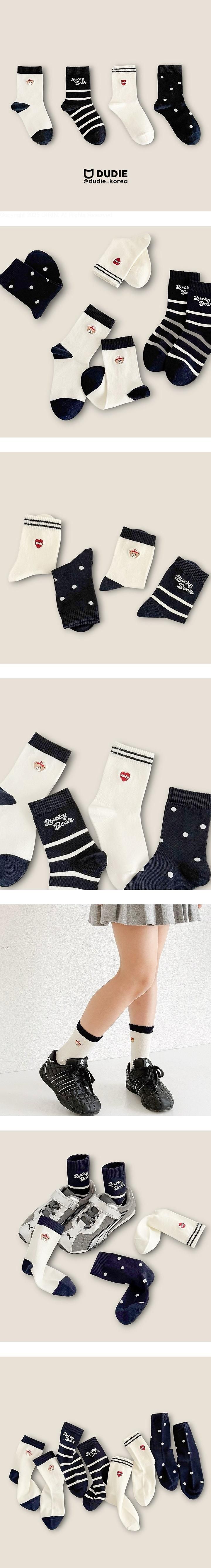 Cutie Hatto 4-Pack Socks Set by Dudie for Child - view 1