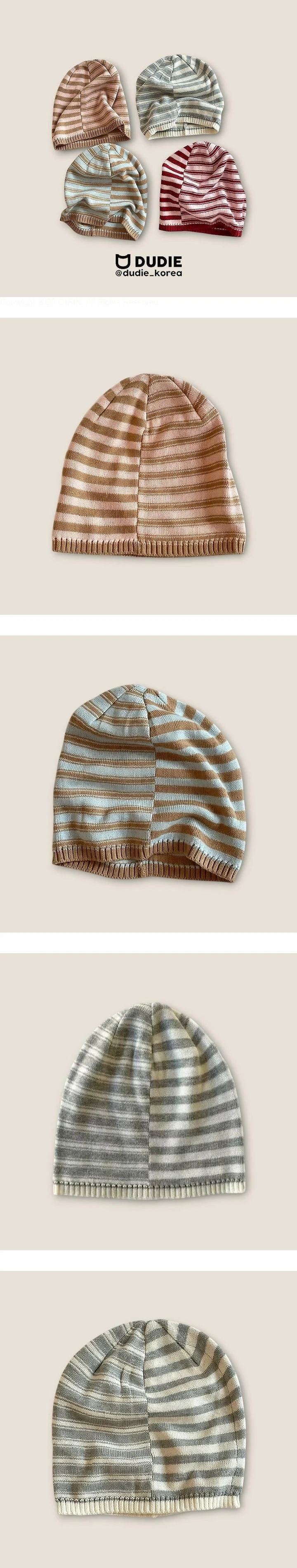 Knit Striped Beanie by Dudie for Child - view 1