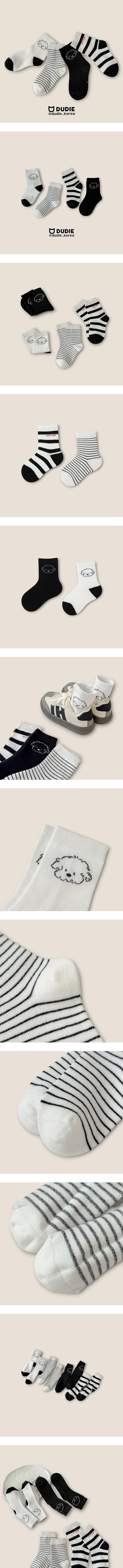 Poussong 4-Pack Socks Set by Dudie for Child - view 1