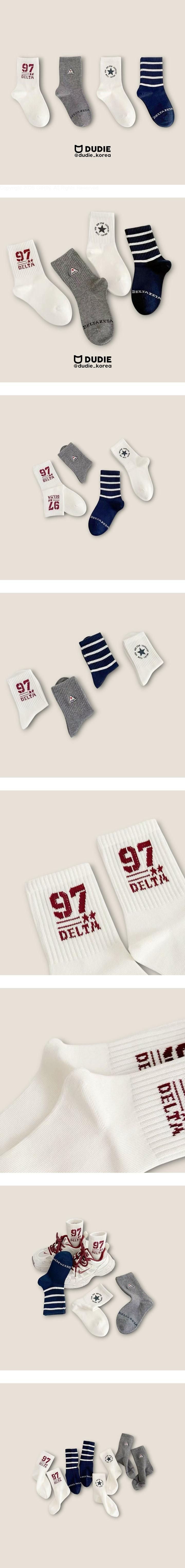 Delta 4-Pack Socks Set by Dudie for Child - view 1