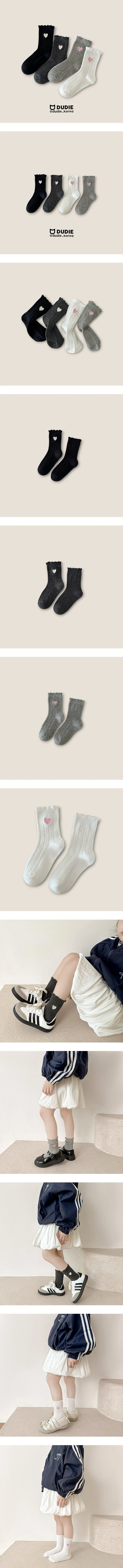 Hearts Heart 4-Pack Socks Set by Dudie for Child - view 1