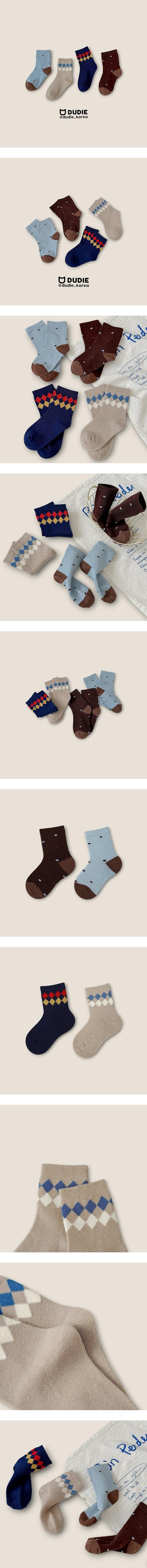 Jeomdai 4-Pack Socks Set by Dudie for Child - view 1