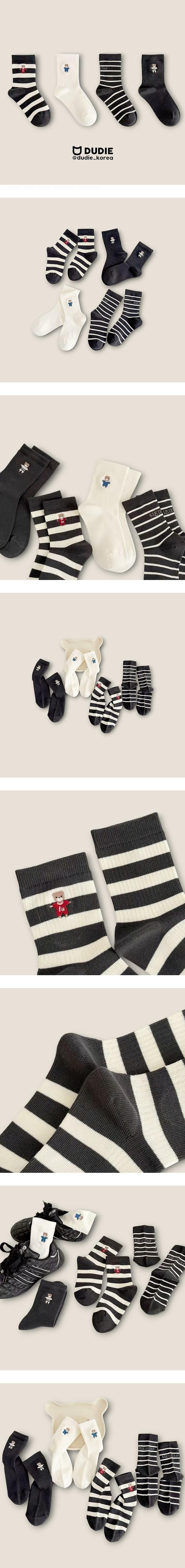 Teddy 4-Pack Socks Set by Dudie for Child - view 1