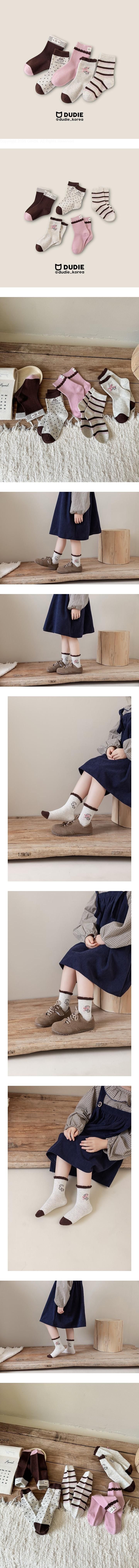 CUTE 5-Pack Socks Set by Dudie for Child - view 1