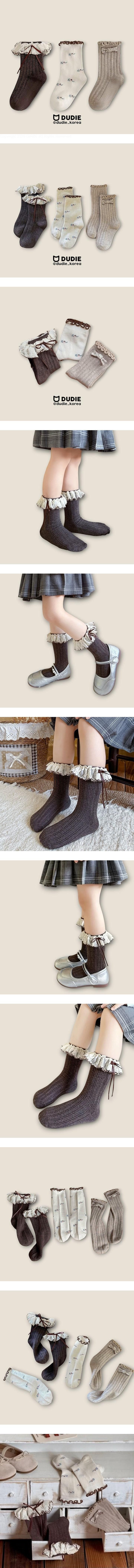Huyu Re 3-Pack Socks Set by Dudie for Child - view 1