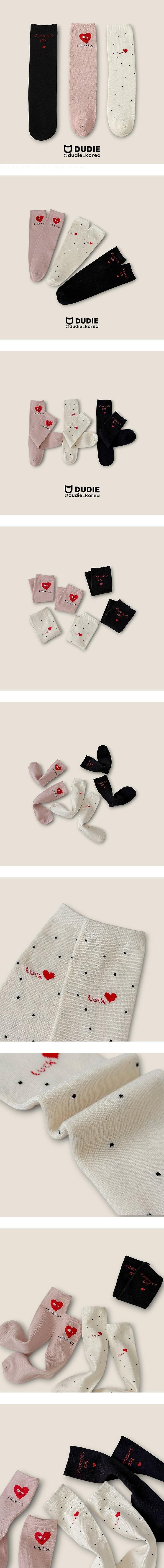 Lucky Heart 3-Pack Socks Set by Dudie for Child - view 1